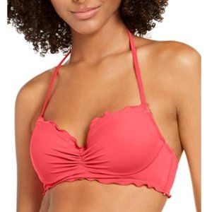 NEW Sundazed Womens Halter Scalloped Swim Top